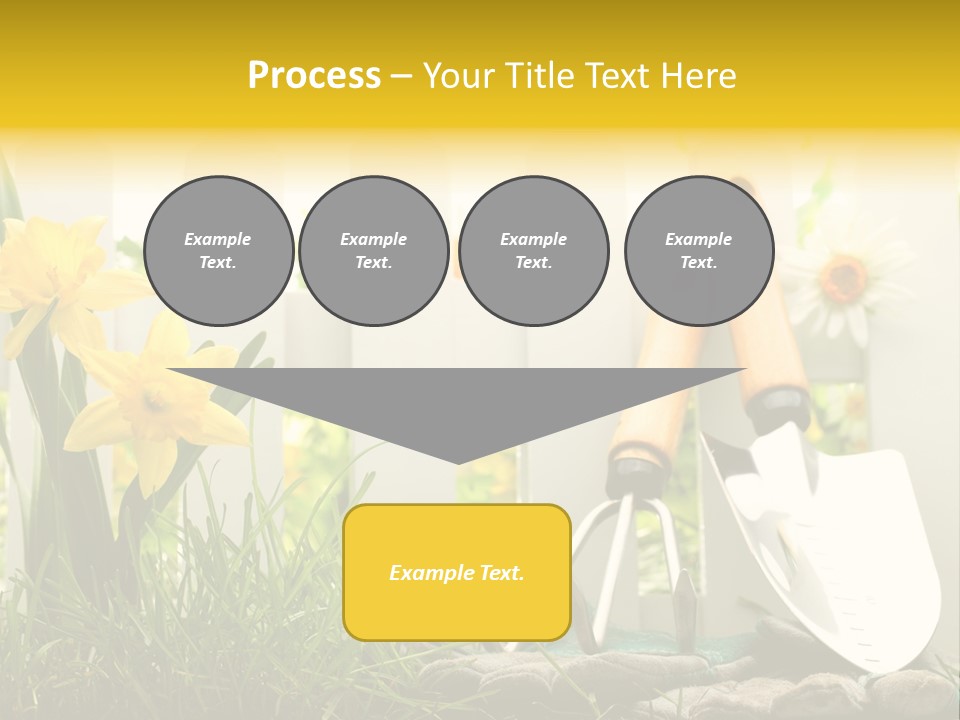 Garden Beautiful Work PowerPoint Template