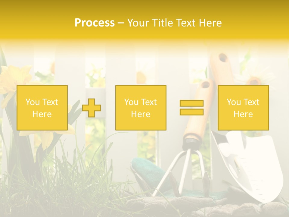 Garden Beautiful Work PowerPoint Template