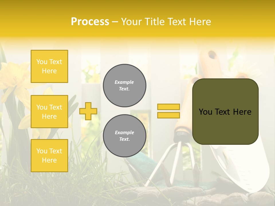 Garden Beautiful Work PowerPoint Template