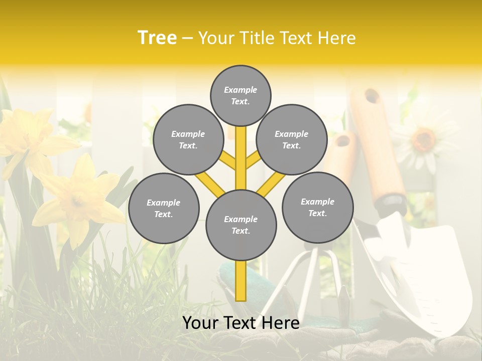 Garden Beautiful Work PowerPoint Template