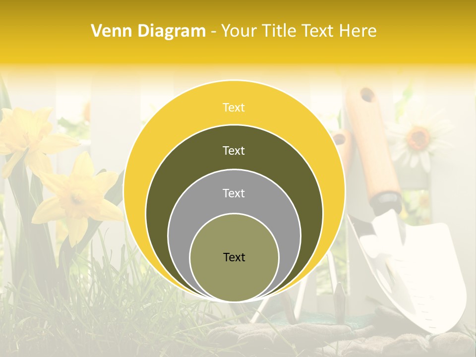Garden Beautiful Work PowerPoint Template