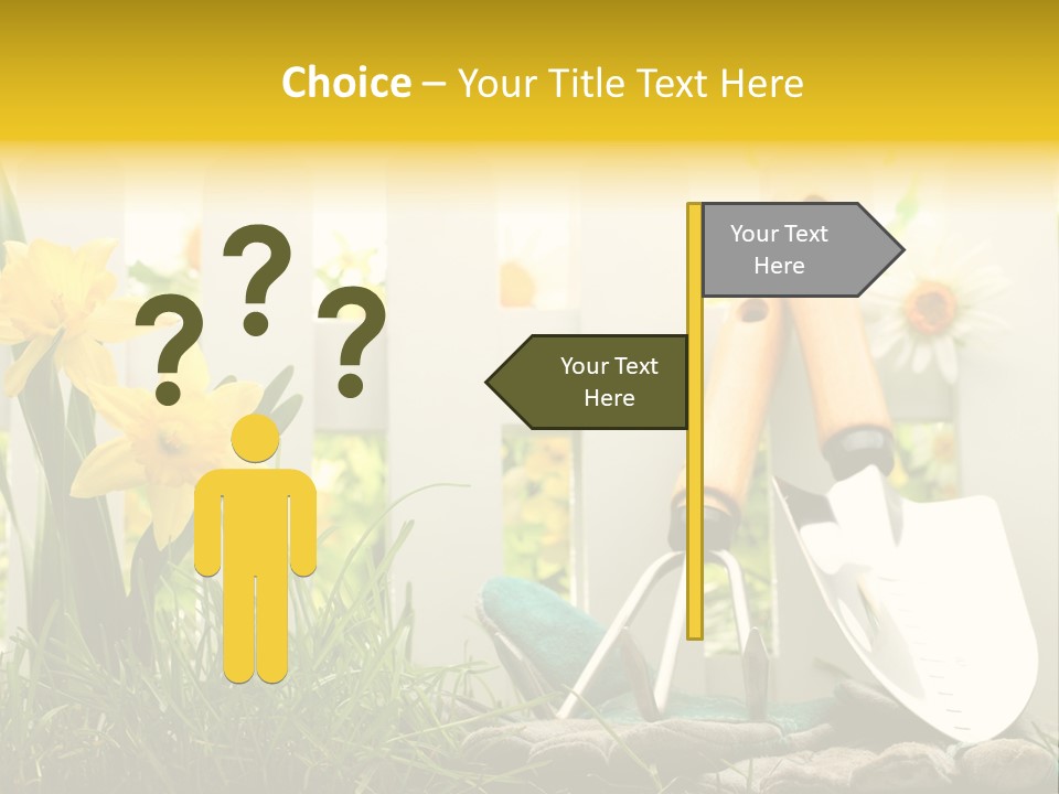 Garden Beautiful Work PowerPoint Template