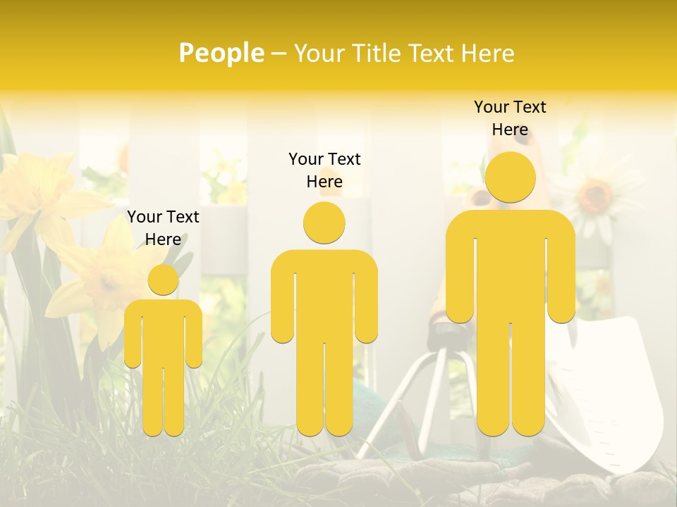 Garden Beautiful Work PowerPoint Template