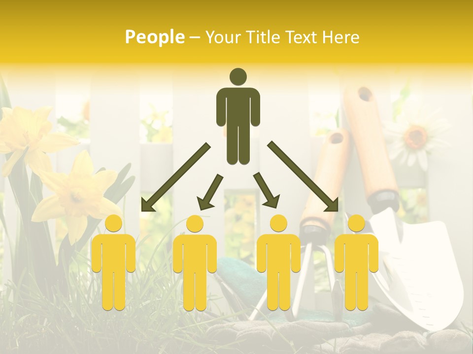 Garden Beautiful Work PowerPoint Template