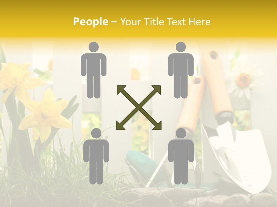 Garden Beautiful Work PowerPoint Template