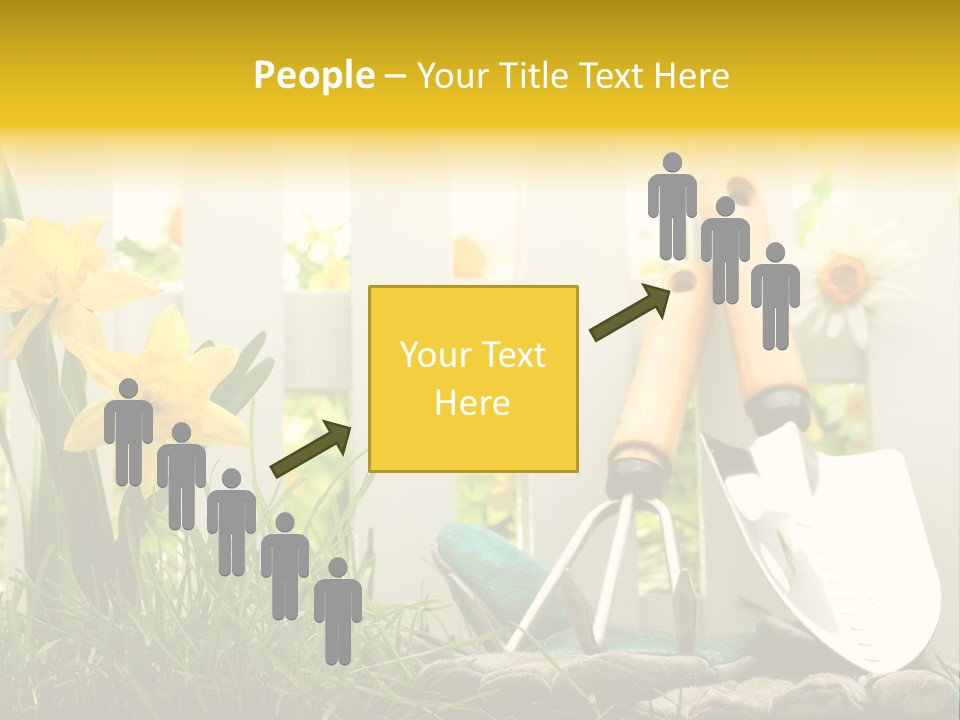 Garden Beautiful Work PowerPoint Template