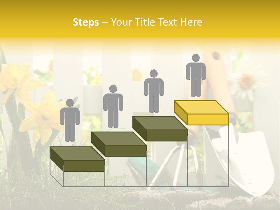 Garden Beautiful Work PowerPoint Template