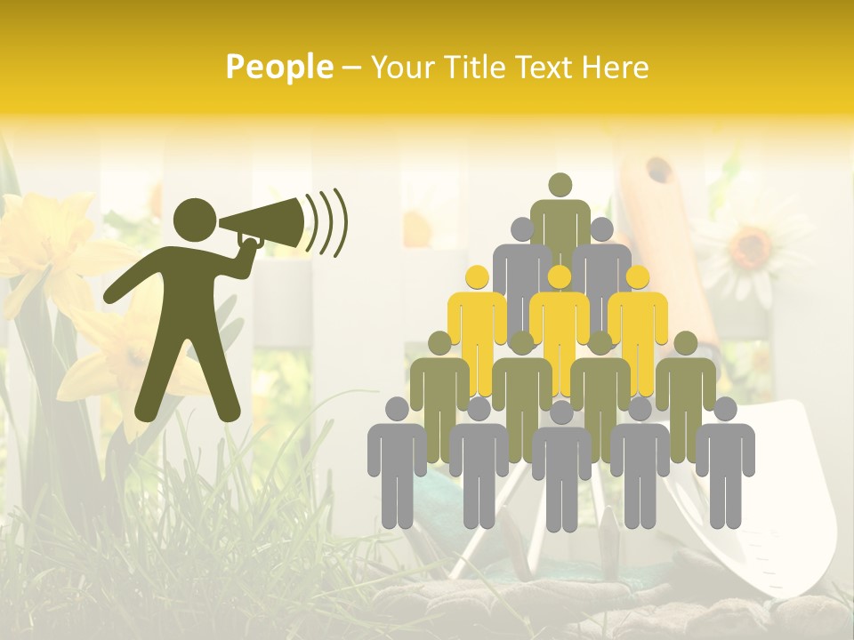 Garden Beautiful Work PowerPoint Template