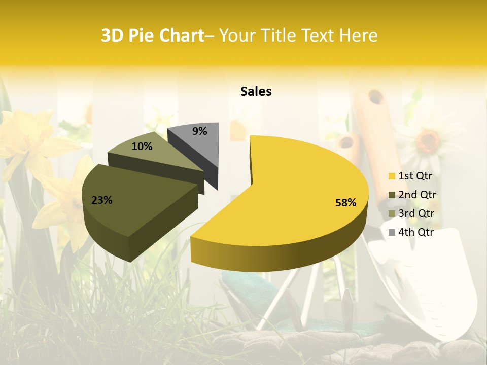 Garden Beautiful Work PowerPoint Template