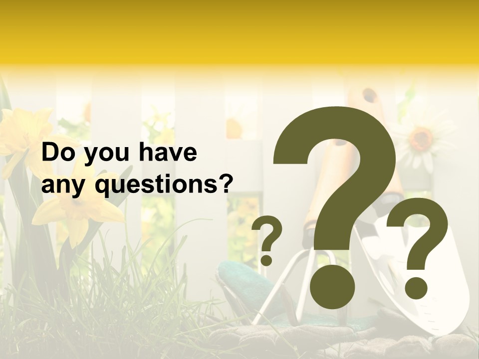 Garden Beautiful Work PowerPoint Template