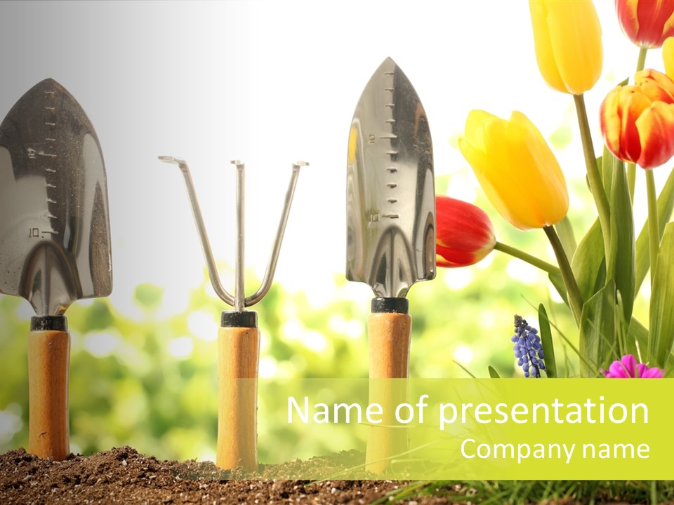 Gardening Soil Garden PowerPoint Template