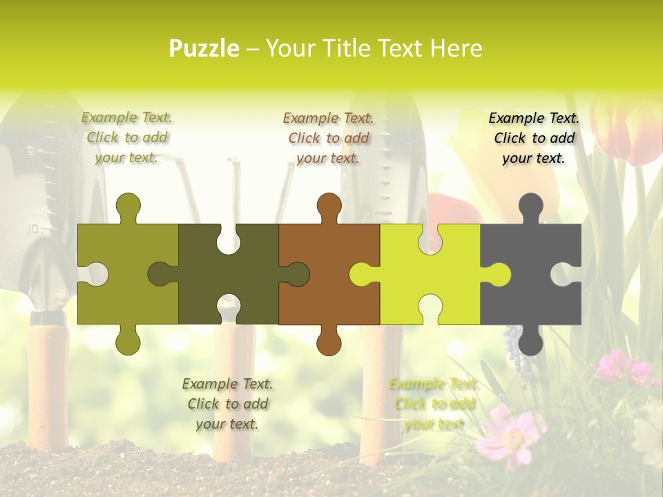 Gardening Soil Garden PowerPoint Template