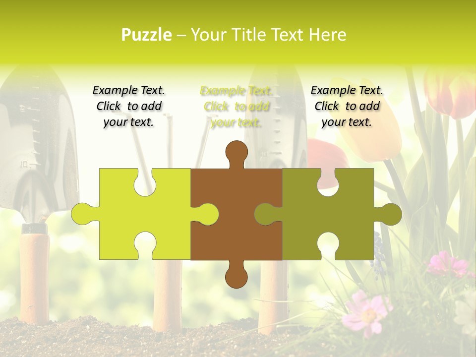 Gardening Soil Garden PowerPoint Template