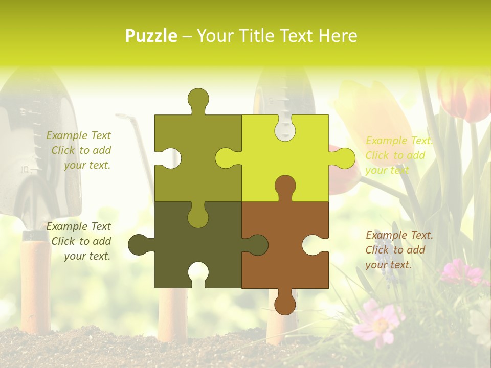 Gardening Soil Garden PowerPoint Template