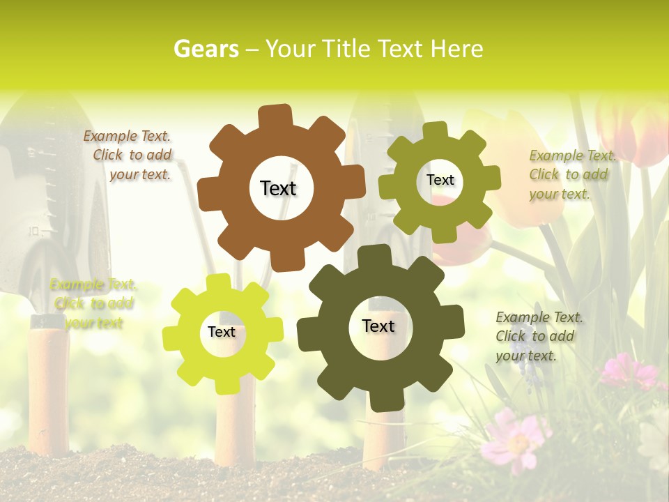 Gardening Soil Garden PowerPoint Template
