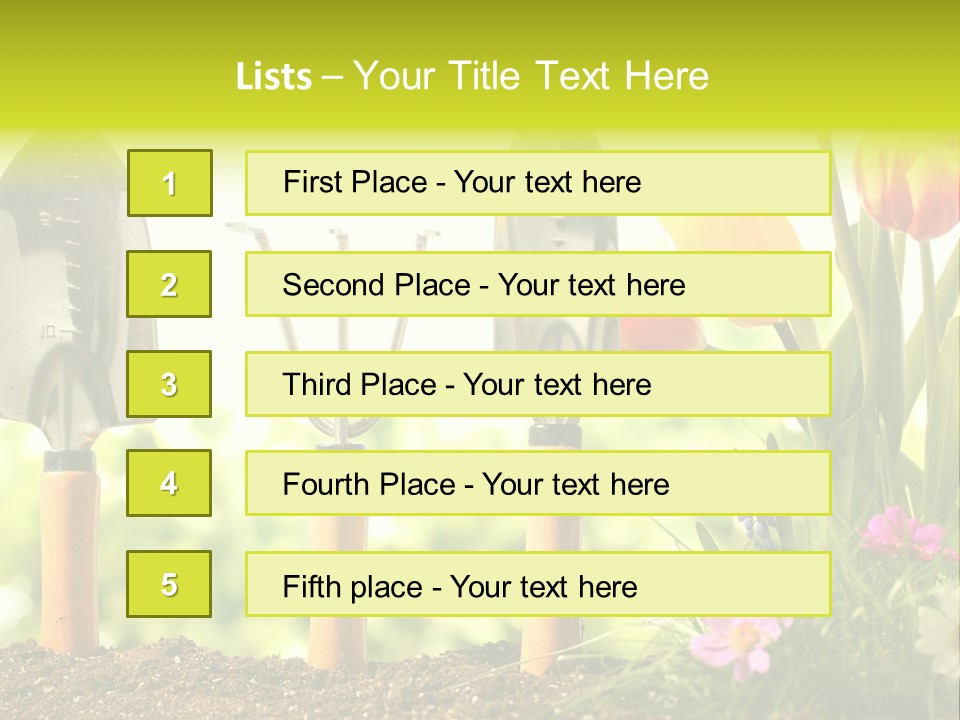 Gardening Soil Garden PowerPoint Template