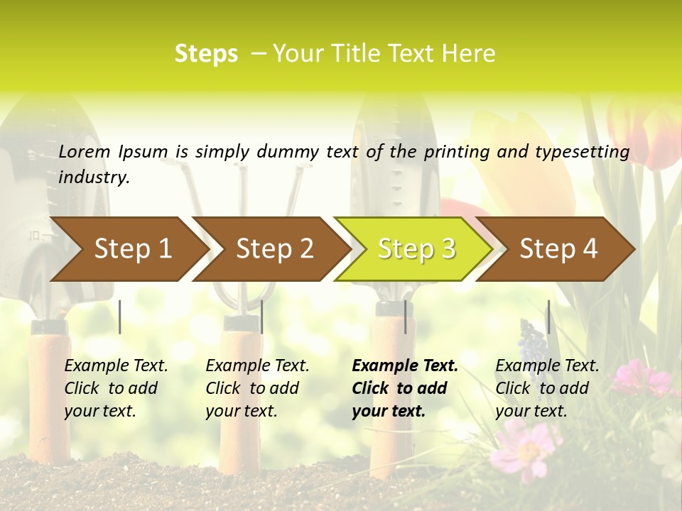 Gardening Soil Garden PowerPoint Template