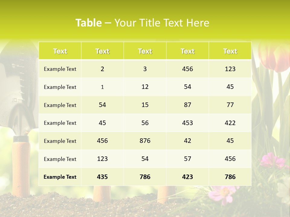 Gardening Soil Garden PowerPoint Template