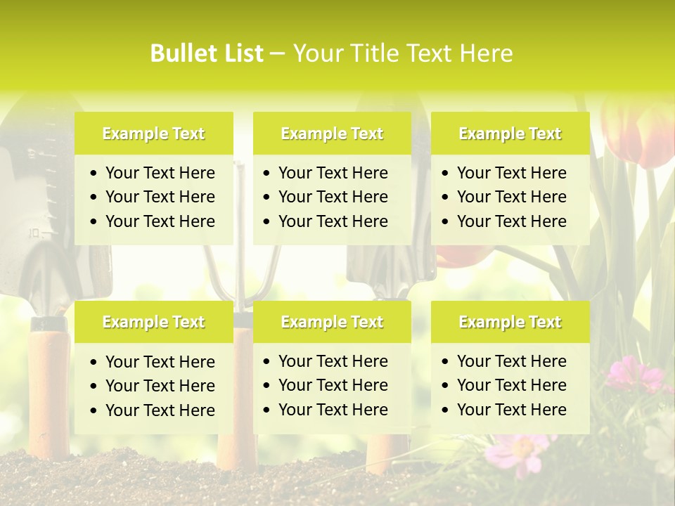 Gardening Soil Garden PowerPoint Template