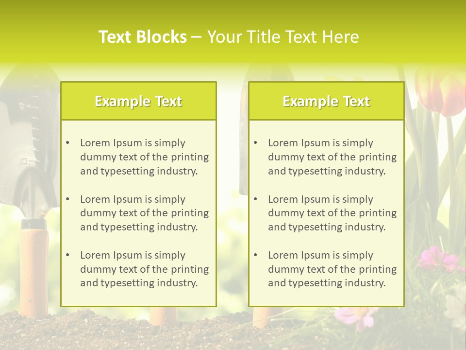 Gardening Soil Garden PowerPoint Template