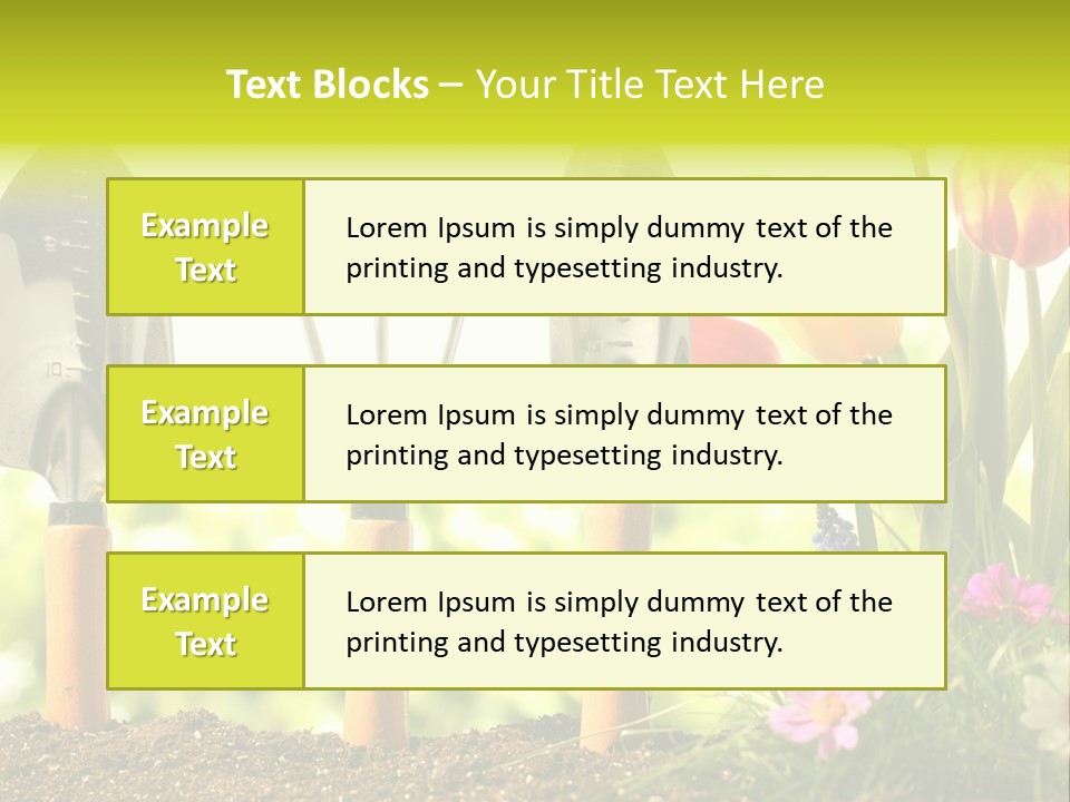 Gardening Soil Garden PowerPoint Template