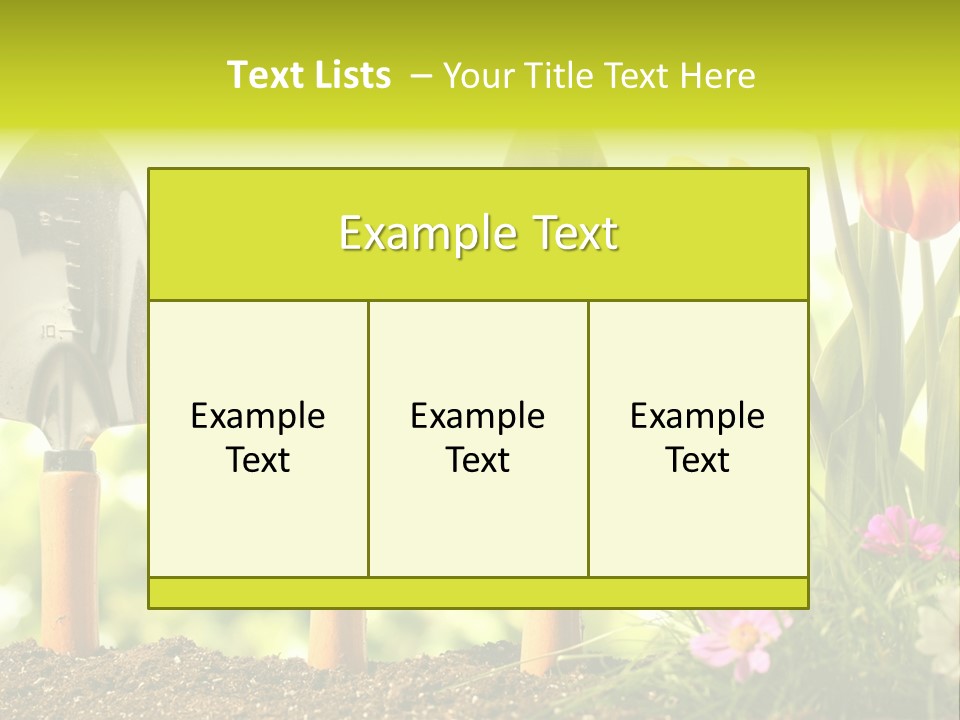 Gardening Soil Garden PowerPoint Template