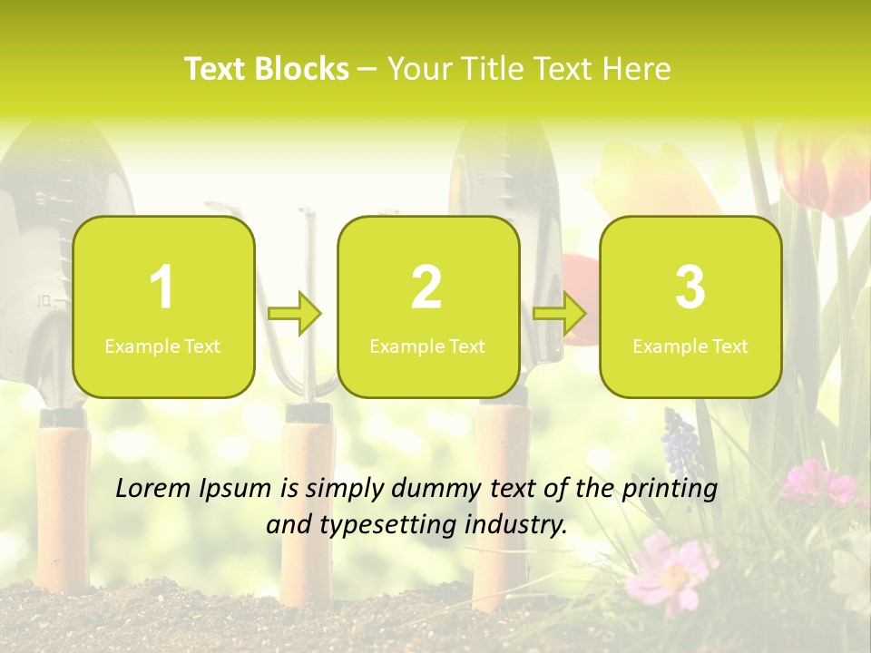 Gardening Soil Garden PowerPoint Template