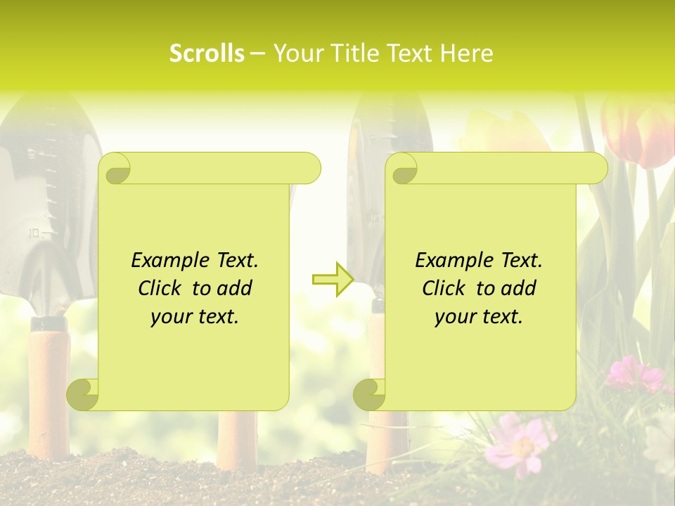 Gardening Soil Garden PowerPoint Template
