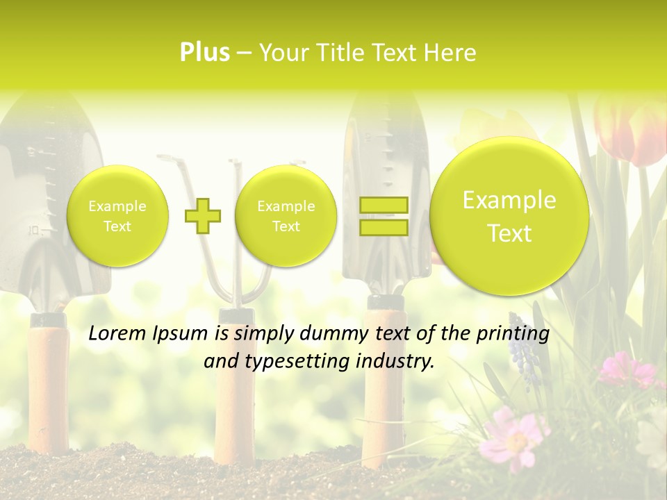 Gardening Soil Garden PowerPoint Template