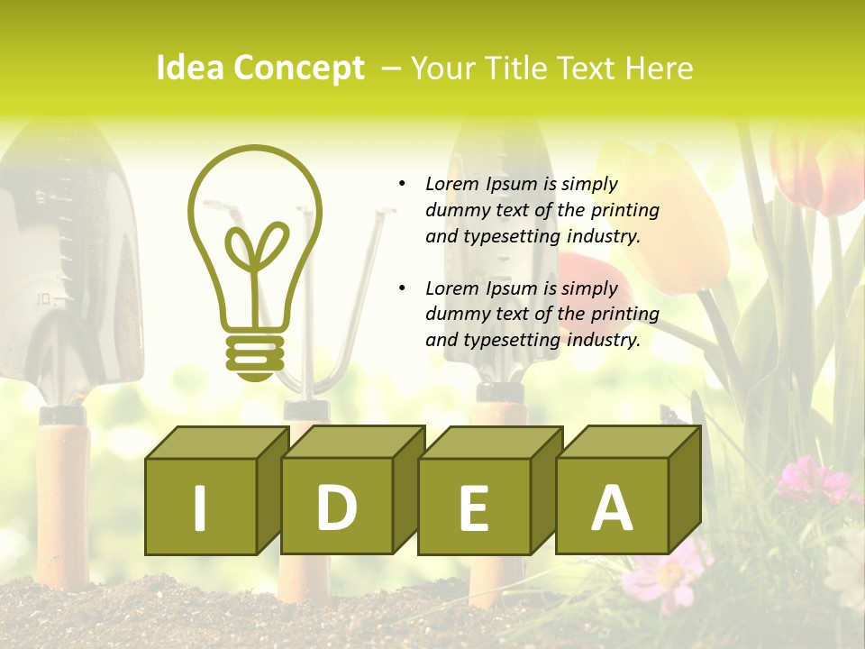 Gardening Soil Garden PowerPoint Template