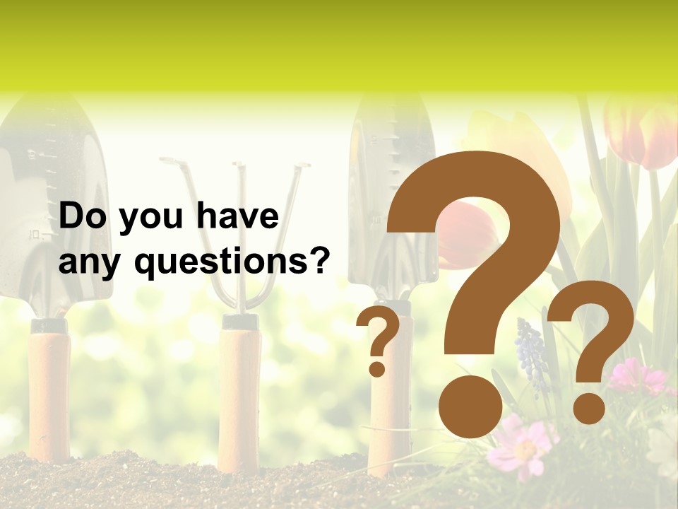 Gardening Soil Garden PowerPoint Template