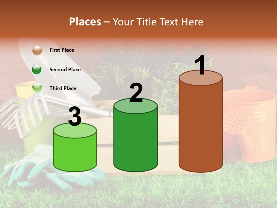 Dirt Leaf Flowerpot PowerPoint Template
