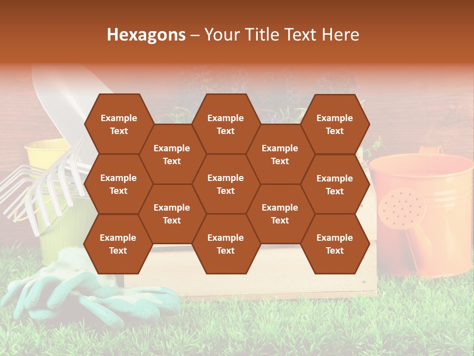 Dirt Leaf Flowerpot PowerPoint Template