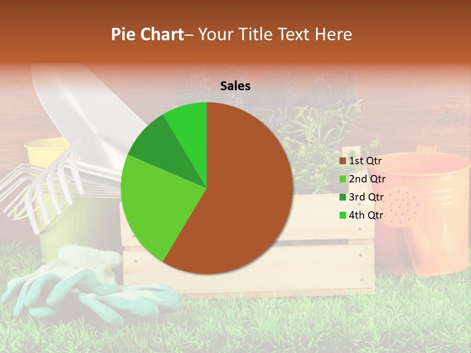 Dirt Leaf Flowerpot PowerPoint Template