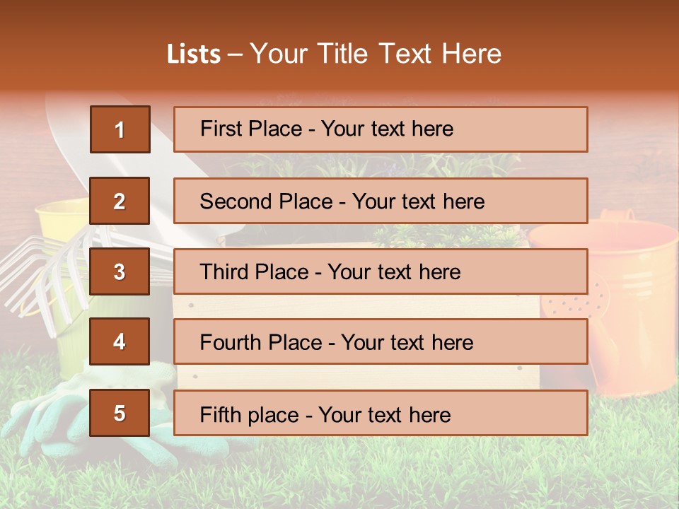 Dirt Leaf Flowerpot PowerPoint Template