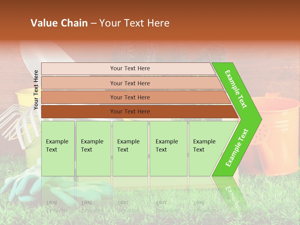 Dirt Leaf Flowerpot PowerPoint Template