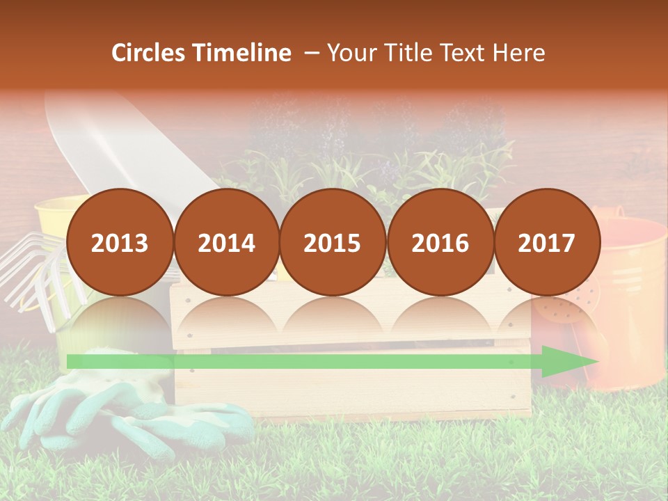 Dirt Leaf Flowerpot PowerPoint Template