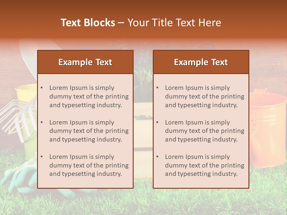 Dirt Leaf Flowerpot PowerPoint Template