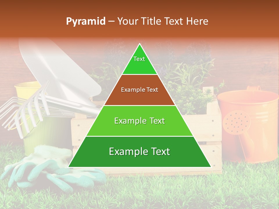 Dirt Leaf Flowerpot PowerPoint Template