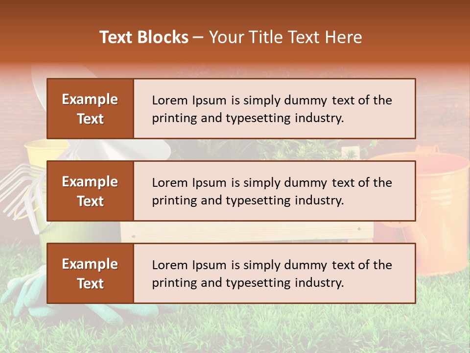 Dirt Leaf Flowerpot PowerPoint Template