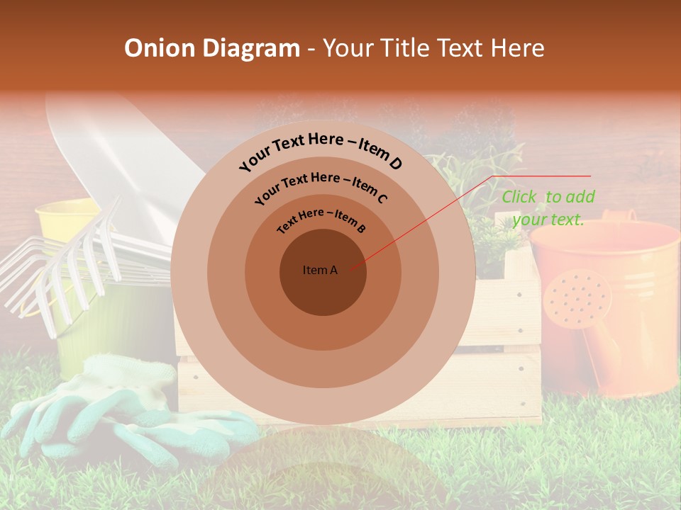 Dirt Leaf Flowerpot PowerPoint Template