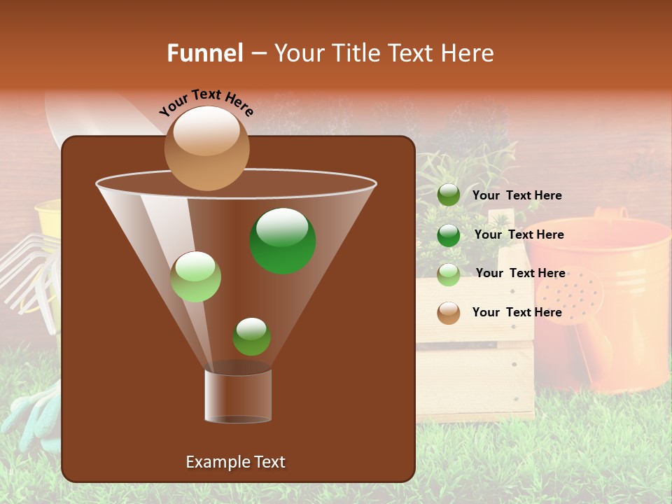 Dirt Leaf Flowerpot PowerPoint Template
