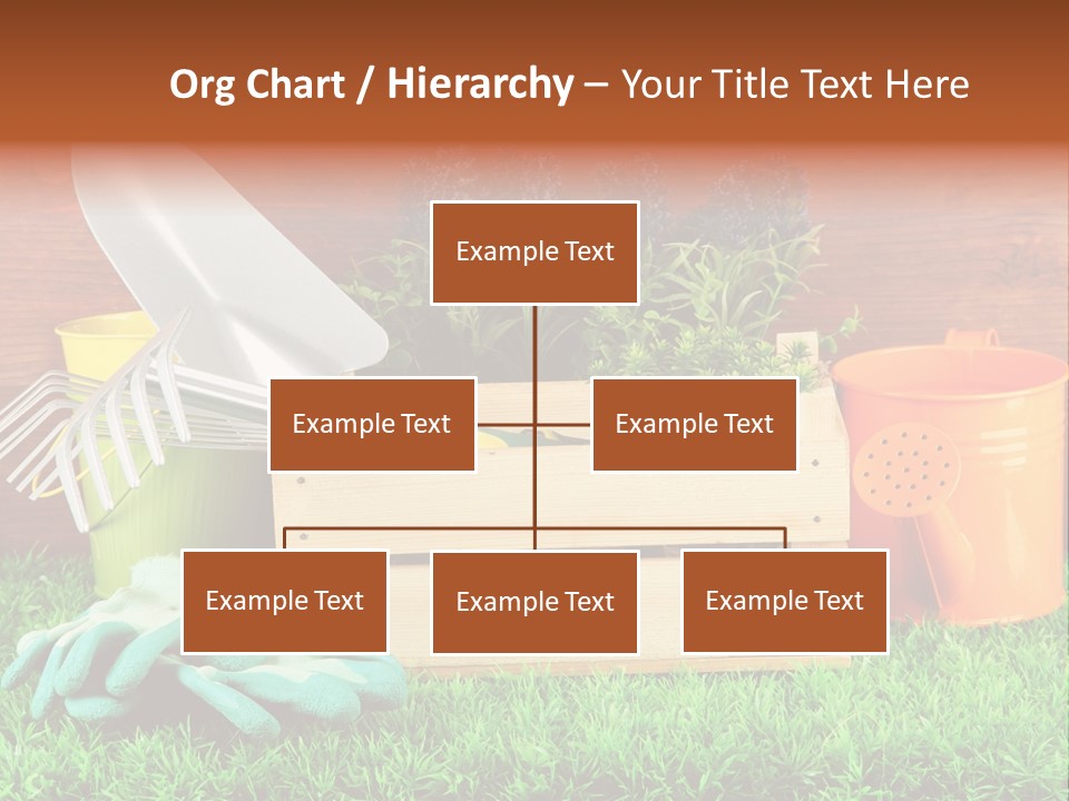 Dirt Leaf Flowerpot PowerPoint Template