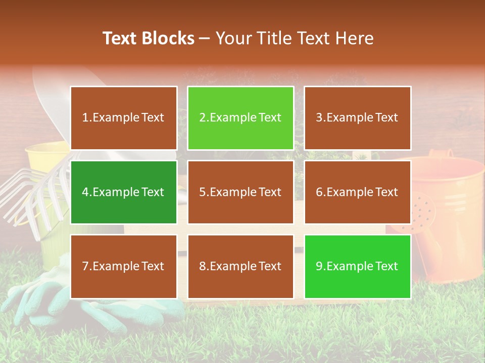 Dirt Leaf Flowerpot PowerPoint Template