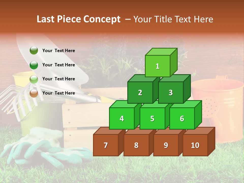 Dirt Leaf Flowerpot PowerPoint Template