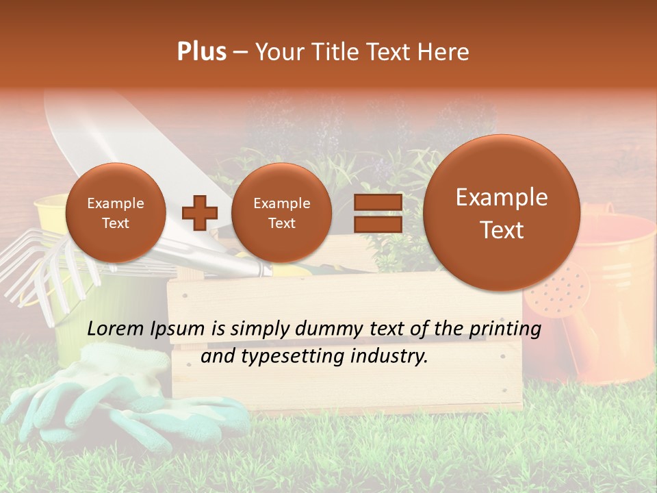 Dirt Leaf Flowerpot PowerPoint Template