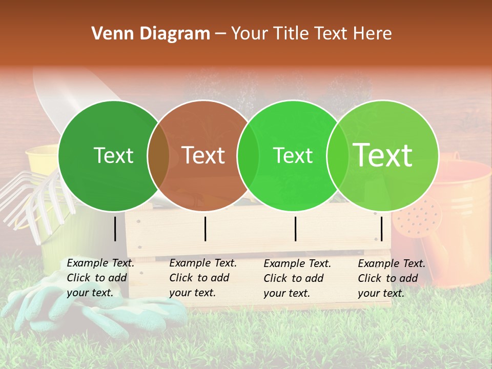 Dirt Leaf Flowerpot PowerPoint Template