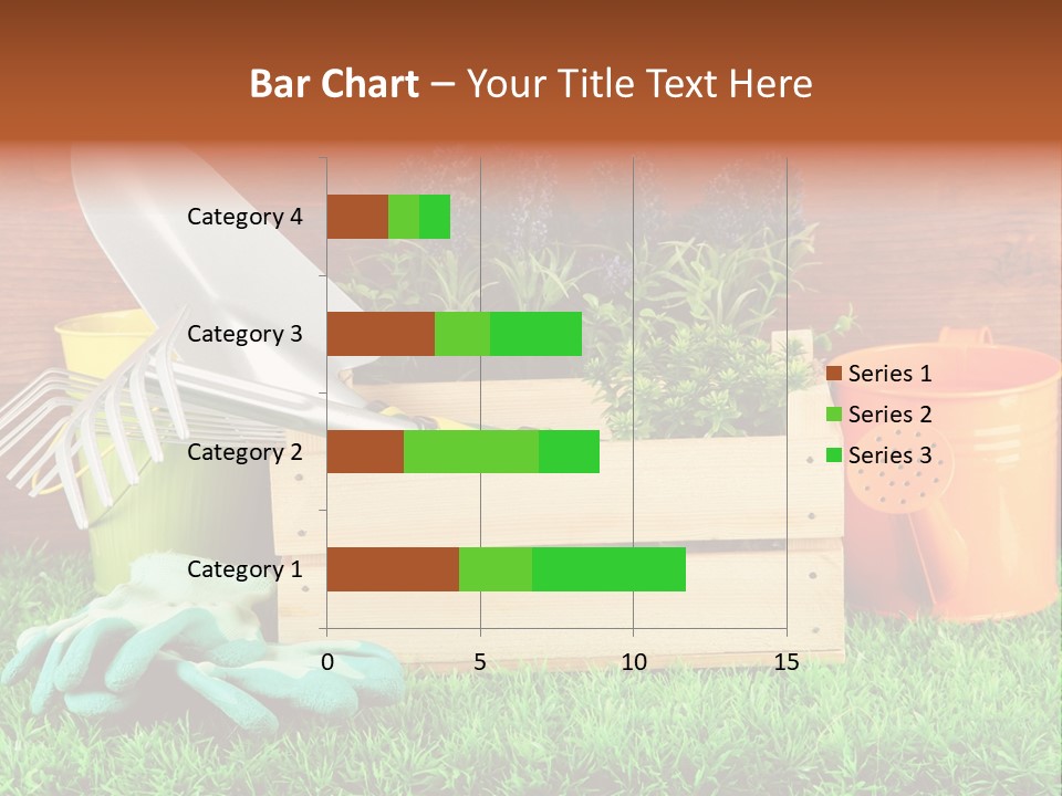 Dirt Leaf Flowerpot PowerPoint Template