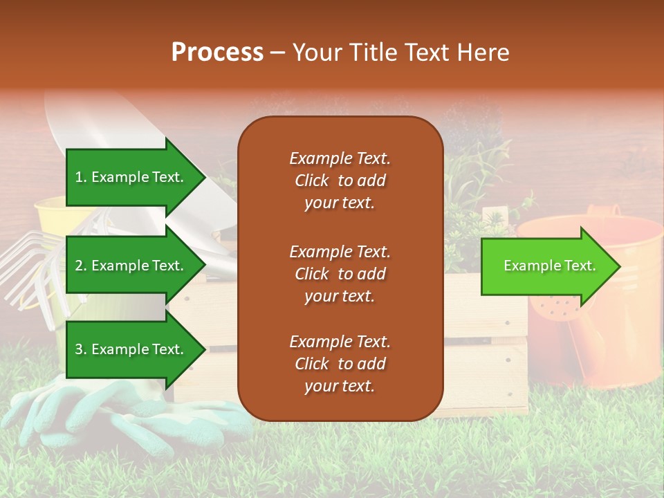 Dirt Leaf Flowerpot PowerPoint Template