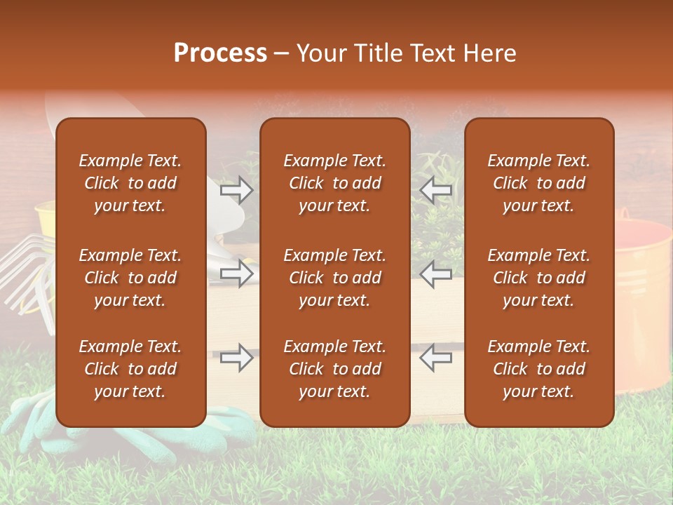 Dirt Leaf Flowerpot PowerPoint Template